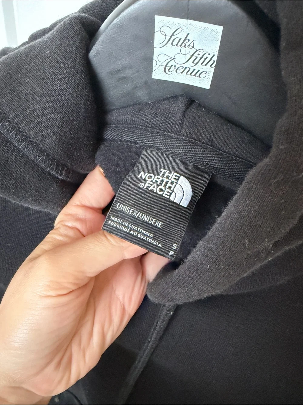 The North Face Unisex Black Graphic Logo Hoodie Size S